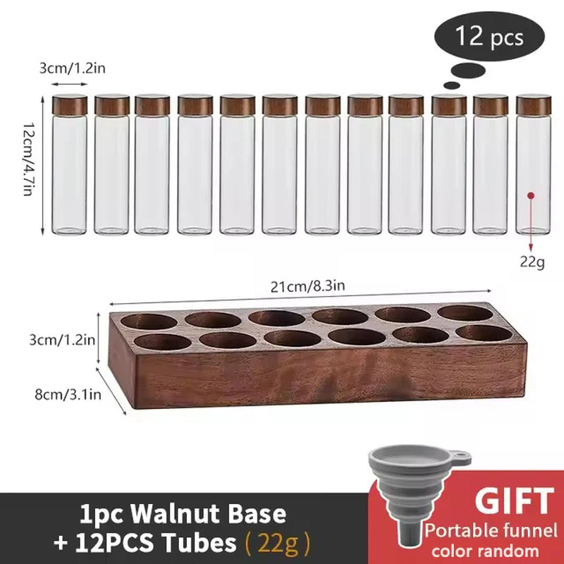 Single Dose Coffee Bean Storage Tubes & Display Rack